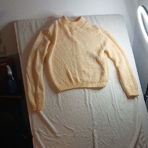 Yarnworks Large Women's Knitted Sweater Yellow